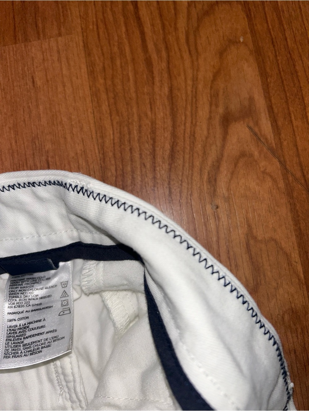 Nautica 100% Cotton White Shorts Men’s Size 38 - Picture 2 of 5